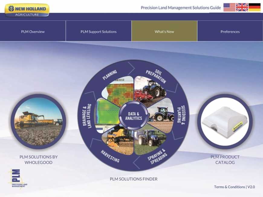 Компанія New Holland оновлює та розширює своє портфоліо обладнання для точного землеробства PLM™