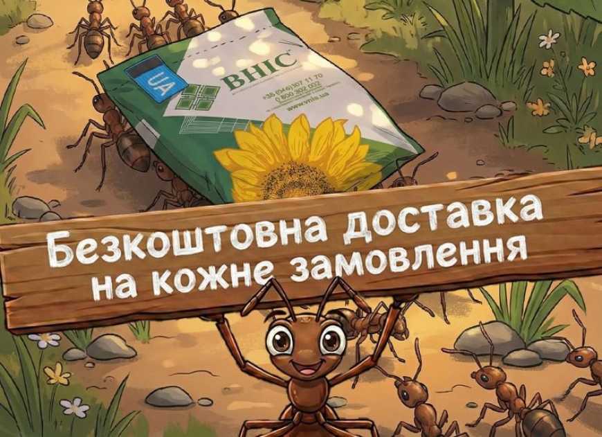 Спецпропозиція від ВНІС &mdash; безкоштовна доставка насіння по Україні