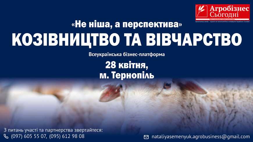 Всеукраїнська бізнес-платформа &laquo;Не ніша, а перспектива&raquo;: козівництво та вівчарство