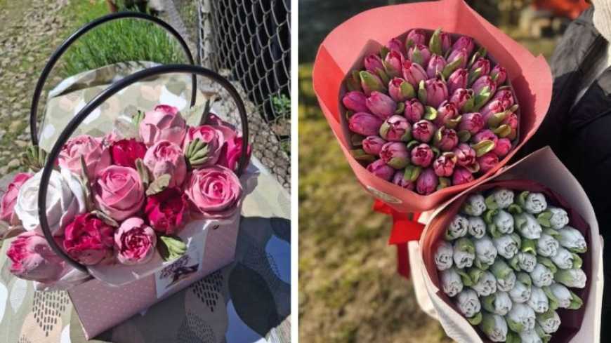 Унікальні квіткові букети із зефіру виготовляє майстриня з Івано-Франківська